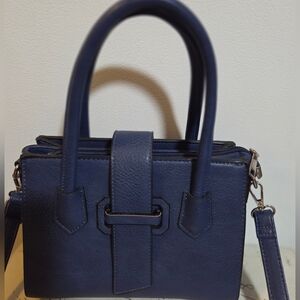 K. Carroll Audrey Navy Blue Satchel Bag